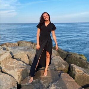 ALLOY Black Asymmetrical Dress